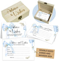 50Pcs Blue Bow Baby Shower Advice Cards,Game Cards for Baby Shower Decor by Unknown