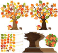 30 Set Fall Trees Craft Kits Make Your Own DIY Thanksgiving Tree Decoration by Bafeil