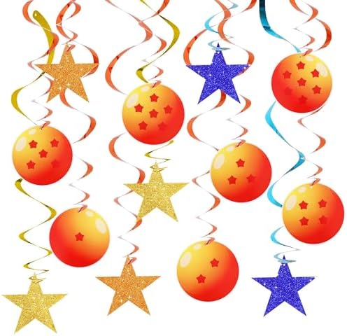 BEISHIDA 15Pcs Pre-Strung Cartoon Hanging Swirl Decorations Cartoon Theme Birthday Party Hanging Decorations for Kids Birthday Party Supplies by Beishida