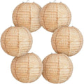 Hortsun 6 Pcs Print Burlap Paper Lanterns Classroom Decor,8 Inch by Hortsun