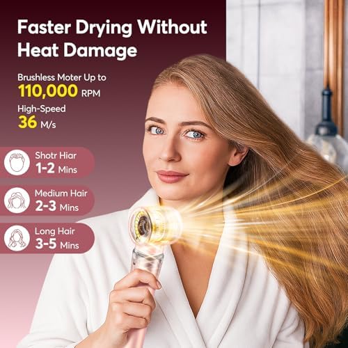5 in 1 Hair Styling Kit with Travel Case, Multi Hair Styler Set for Curling, Straightening, Volumizing & Smoothing, Hot Air Brush with Ionic Care for Fast Styling at Home & Travel - Image 4