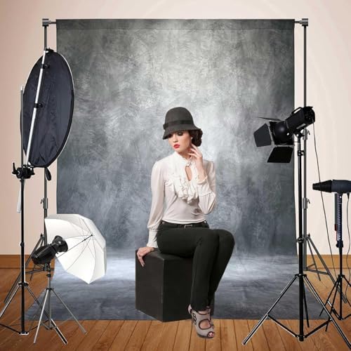 Abstract Photography Backdrop for Photoshoot 8x14ft,Grey,No Stand - Image 4