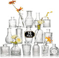 Arme Glass Bud vases in Bulk，Small Glass Flower Vase for Centerpieces 16Pcs by Arme