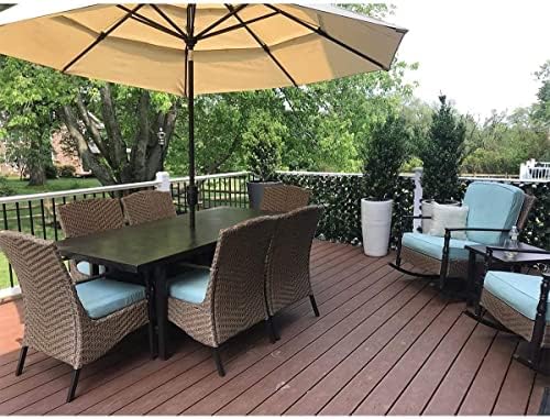 DOEWORKS Expandable Faux Ivy Trellis Fence, Patio Privacy Screen, 4 Pack - Image 4