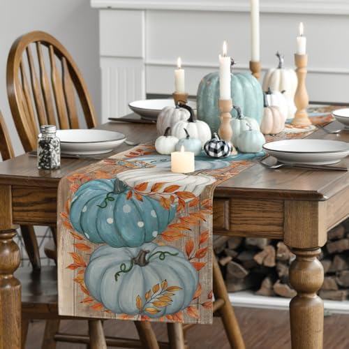 Artoid Mode 210 GSM Fall Table Runner Home Party Decor 13x120 Inch - Image 3