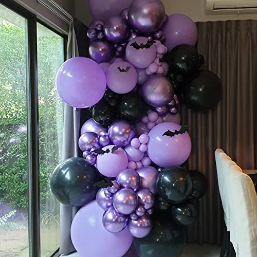 Voircoloria 130pcs Purple Balloons Garland Arch Kit, 18 12 10 5 Inch - Image 4