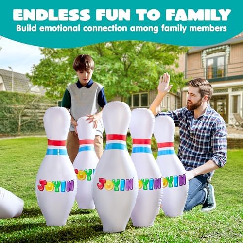 JOYIN Giant Inflatable Bowling Set for Kids and Adults, Christmas Birthday Party Games, Kids Education Motor Skills Toys - Image 3