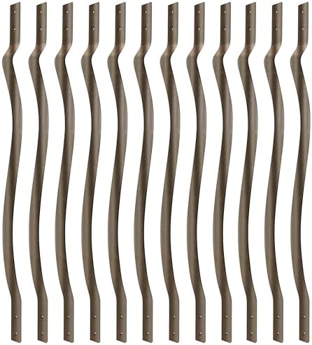 Myard 32-1/4 Inch Iron Deck Balusters, Baroque Wrought Style, Bronze by Myard