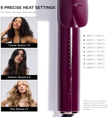 T3 SinglePass Curl X Extra-Long Barrel Curling Iron & Curling Wand, Hair Curler with 9 Heat Settings, Korean Ceramic & ProGlide Clip for Curls, Waves & Shine on Fine, Medium & Thick Hair - Image 7