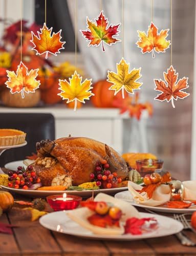 Fall Hanging Decorations, Maple Leaf Hanging Decor for Home - Image 2