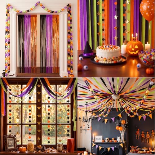Yoonotee Halloween Party Decoration 574 ft Crepe Streamers for Party Decor - Image 3