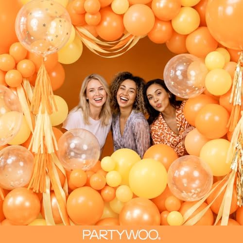 PartyWoo Pearl Orange Balloons 50pcs Fall Latex Helium Balloons 12 Inch - Image 5