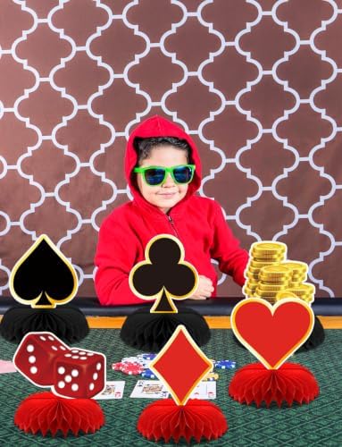 12Pcs Casino Theme Party Decorations, Casino Centerpieces for Table - Image 6