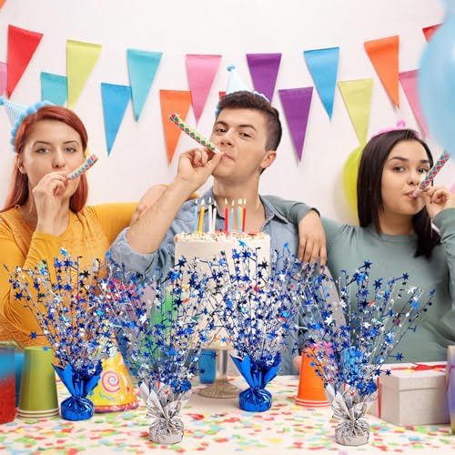 6 Pcs Star Table Centerpieces Silver Blue Birthday Party Decors - Image 5