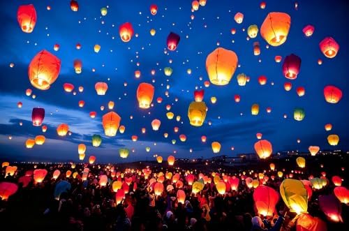 Paper Lanterns 20Pcs Set, Including Hanging Rectangular, Suitable for Home Decor, Birthday Parties, Weddings, Christmas, Easter, New Year’s Celebrations, and Other Party Decorations. (20Pcs Colorful) - Image 5