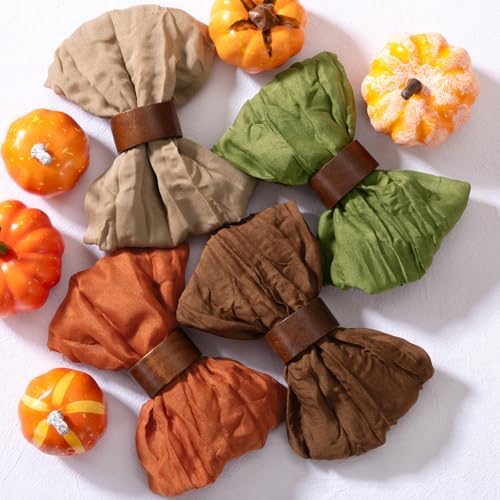 DeZerlor Thanksgiving Fall Cheese Cloth Napkins Set of 20 for Wedding Party - Image 4