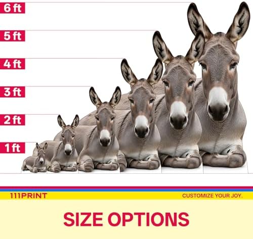 Nativity Donkey 6FT Life Size Cardboard Cutout, Xmas Decoration - Image 3