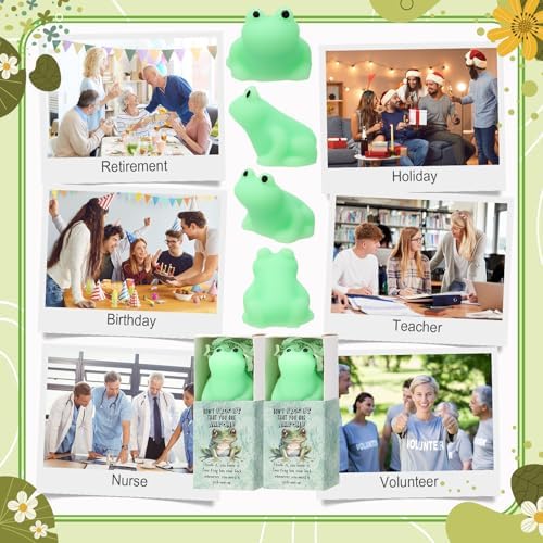 24 Sets Positive Gift Frog Toy with Support Box You are Awesome Party Favor - Image 6