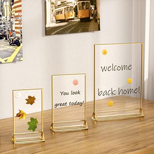 NIUBEE 5x7 Acrylic Sign Holder, Picture Frame, Wedding Table Numbers, 6pack - Image 4