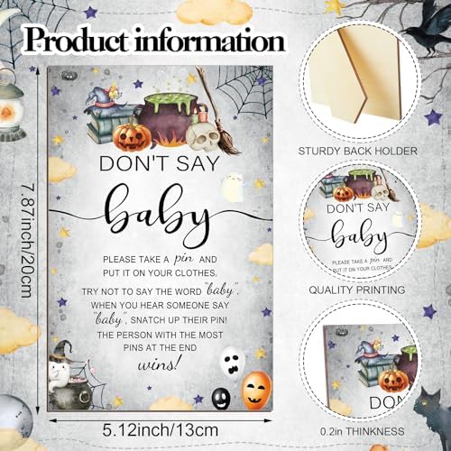Patelai 321 Pcs Baby Shower Games Supplies, Halloween - Image 4