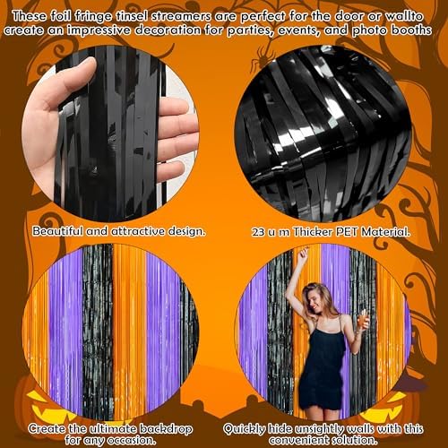 OHOME Halloween Decorations - Halloween Party Decorations | Trick or Treat Backdrop Banner for Wall Door | Halloween Birthday Party Favors Supplies Indoor Outdoor - Image 5