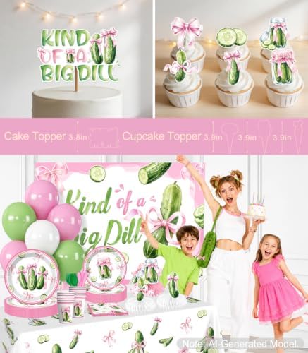 Xynic 216PCS Pickle Party Decorations, Girls Birthday Decorations Serves 25 - Image 6