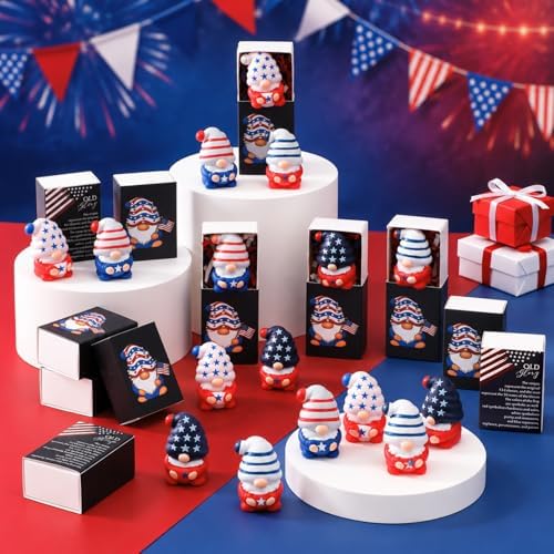 24 Sets Patriotic Gnome Gifts Veterans Day Party Favors Desk Decor Figures - Image 4