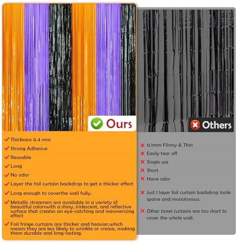 OHOME Halloween Decorations - Halloween Party Decorations | Trick or Treat Backdrop Banner for Wall Door | Halloween Birthday Party Favors Supplies Indoor Outdoor - Image 4