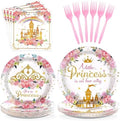 Grencian 96Pcs Princess Baby Shower Birthday Party Decorations, Serves 24 by Grencian