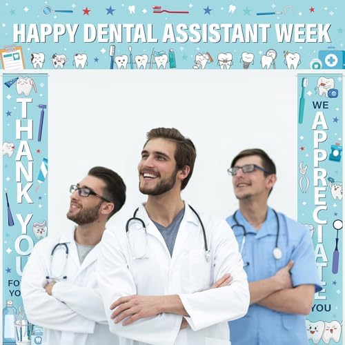 Smoothnovelty 3 Pcs Blue Dental Assistant Banner - Image 6