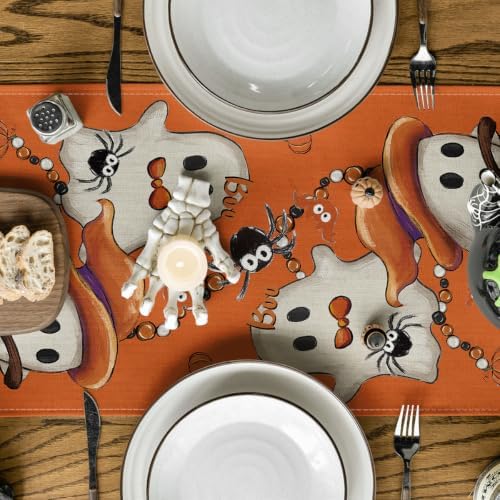 Artoid Mode 210 GSM Halloween Table Runner Home Party Decor 13x72 Inch - Image 3