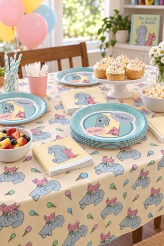 Elephant and Piggie Party Supplies Willems Birthday Decorations (Tableware) by PartyKandyDecorGifts