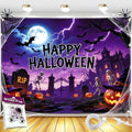Happy Halloween Backdrop 7x5FT with Spider Web Kit by Gaofly