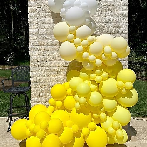 Voircoloria 110pcs Yellow Latex Party Balloons, 12inch - Image 6