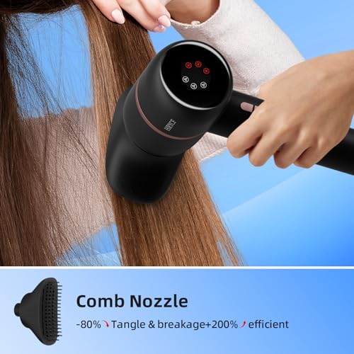 Negative Ionic Care Hair Dryer,High Speed Blow Dryer(Gray) - Image 4