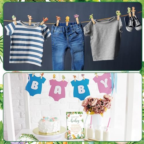 Patelai 321 Pcs Dinosaur Baby Shower Decoration Hatching Soon Games Decor - Image 6