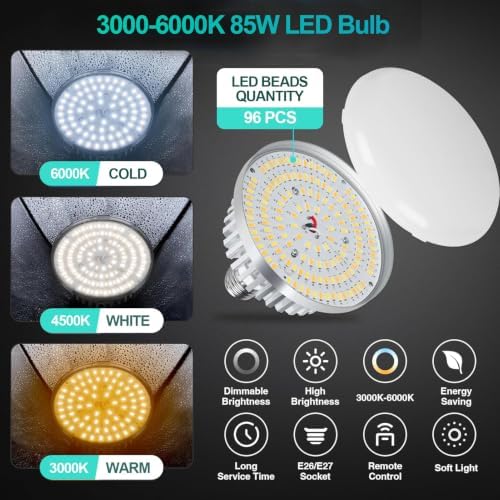 EMART 7 x 10 FT Photography Lighting Kit with 85W LED Bulbs for Portrait - Image 4