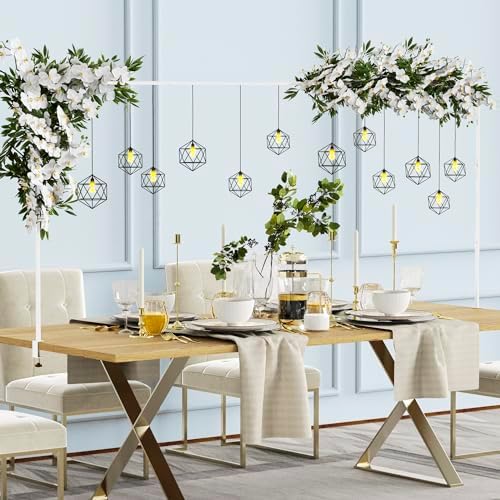 Fomcet Over The Table Rod Stand with Clamps White Adjustable Table Arch - Image 5