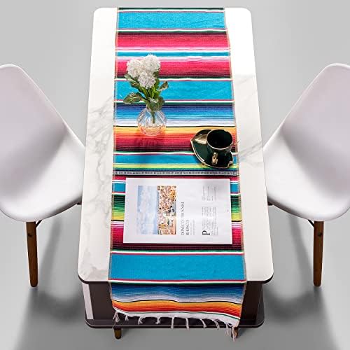Mexican Table Runner 14 x 84 in Serape Decor for Cinco de Mayo Fiesta Party - Image 3