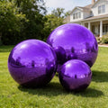 3PCS Purple Inflatable Mirror Ball Set,Reusable Mirror Ball Large Event Decoration PVC Ball with Electric Pump for Party,Concerts,Stage,Wedding Decorations(Purple, 3pcs:19.7In+31.5In+47.2In+Pump) by FloatPartyEnjoy