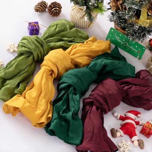 DeZerlor Christmas Party Cheesecloth Napkins Set of 20 for Wedding Party - Image 5