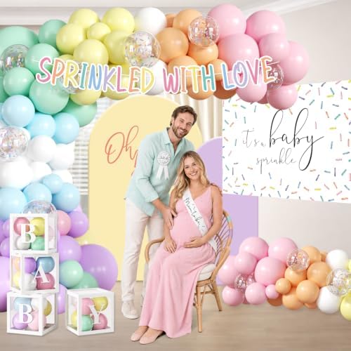 Cocomigo 269PCS Baby Sprinkle Decorations for Girl Serves 20 - Image 5