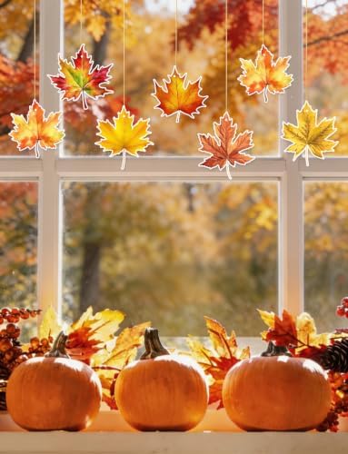 Fall Hanging Decorations, Maple Leaf Hanging Decor for Home - Image 7