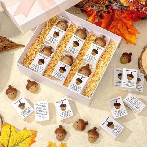 24 Sets Fall Acorn Gifts Fall Thanksgiving Party Favors with Support Boxes - Image 5