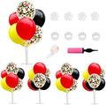 TONIFUL Mouse Birthday Table Decorations Red Yellow Black Table Centerpiece Balloons Stand Holder Kit for Mouse Theme Favor Baby Shower Kids Party Supplies by TONIFUL