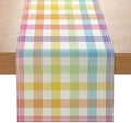 ONFAON Easter Buffalo Plaid Check Table Runner Spring Holiday Decoration Farmhouse Home Dining Room Kitchen Table Decor (13" x 72") by ONFAON
