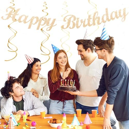 Champagne-Gold Beige Fall Boho Birthday Party-Decorations - 21pcs Autumn Neutral Retro Happy Banner,Girl One Sweet Peach Paper Streamers Lanterns,Tissue Pom Poms Fan,Rustic Backdrop Decor Huglony - Image 5