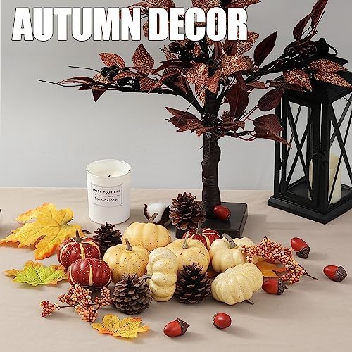 Artgar Pumpkin Decor Set, 23 PCS Fall Harvest Bowl Filler Decorations - Image 4