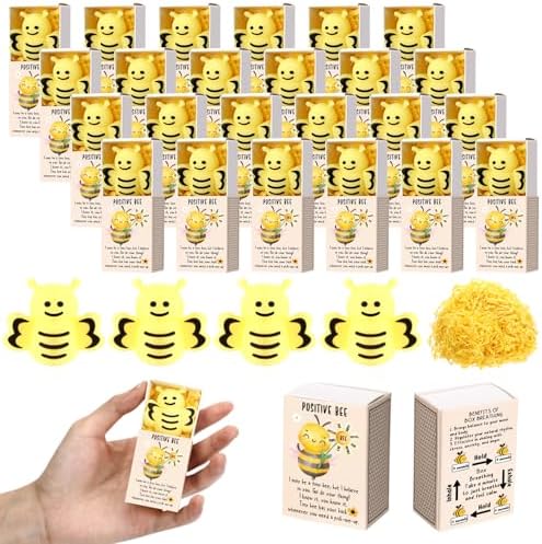 72 Sets Positive Bee Gifts Bee Inspirational Party Favors by Wettarn