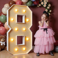imprsv 4FT Marquee Numbers, Large Light Up Numbers 8 for 8th Birthday Decor by Letsmakeitimpressive